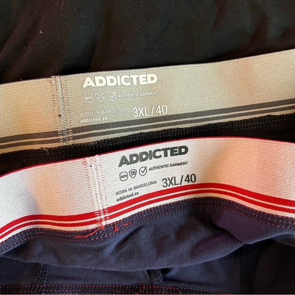 Two Pair Addicted Squarecut Trunk Underwear- Nearly New - Euro Size XXXL/3XL - Picture 4 of 4